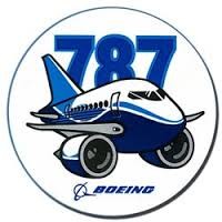 Boeing Pudgy 787 Sticker