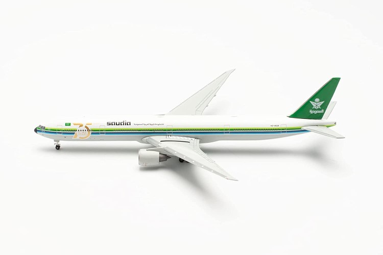 Herpa 536233 Saudia Boeing 777-300ER - 75 Years Retrojet &ndash; HZ-AK28