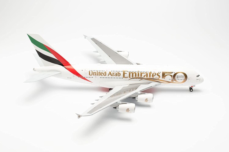 Herpa 572040 Emirates Airbus A380 - UAE 50th Anniversary...