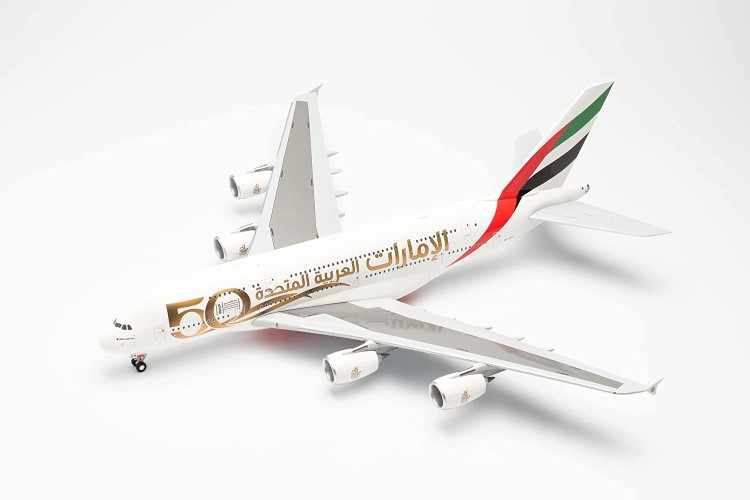 Herpa 572040 Emirates Airbus A380 - UAE 50th Anniversary &ndash; A6-EEX