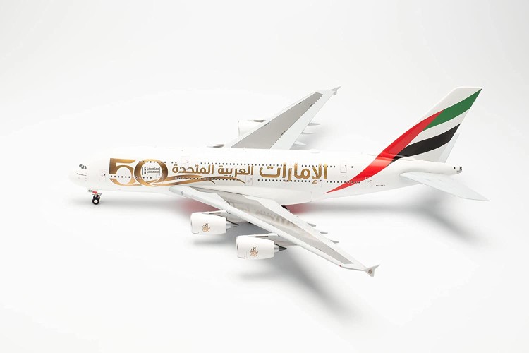 Herpa 572040 Emirates Airbus A380 - UAE 50th Anniversary &ndash; A6-EEX