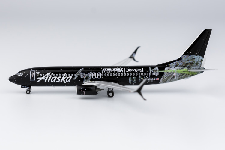 NG Model Boeing 737-800 with scimitar winglets Alaska Airlines &quot;Star Wars Galaxys Edge&quot; N538AS Scale 1/400